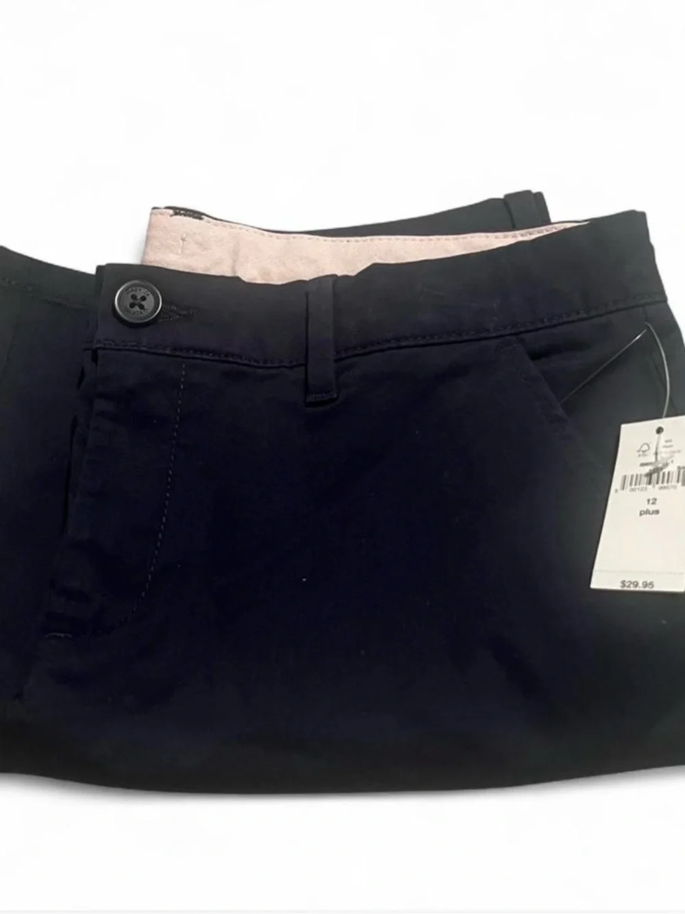 Gap Kids Navy Blue Khaki Bermuda School Uniform Shorts Girls Size 12 Plus